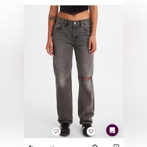 Levi's 501 Straight Leg gray Jeans